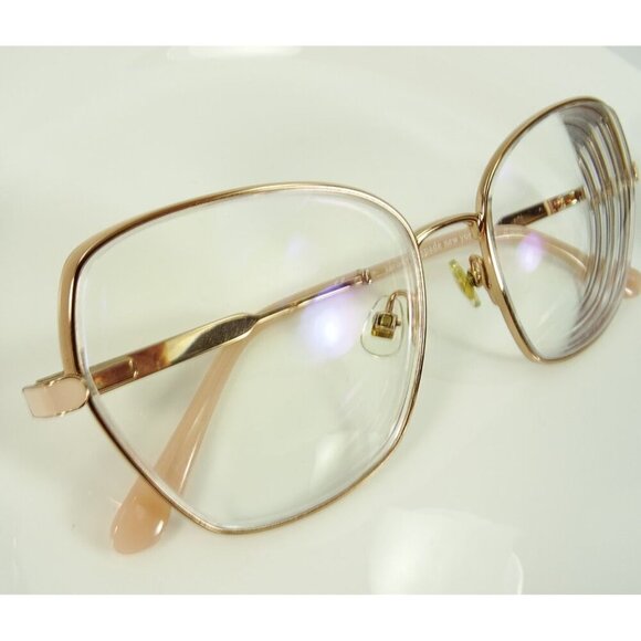 Kate Spade Eyeglasses Frames Only Pink Zeena/G Rose Gold Metal 54-17 Cat Eye - Picture 4 of 16